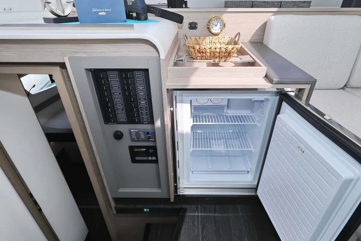 Galley of Chilli, a Fountaine Pajot Isla 40 catamaran at Grad Trogir, Croatia