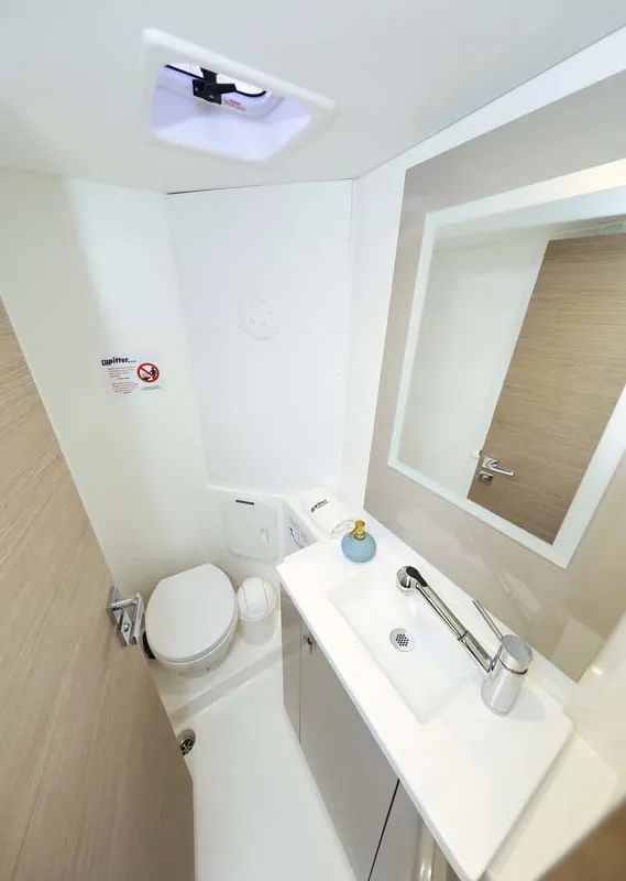 Head on Chilli, a Fountaine Pajot Isla 40 catamaran at Grad Trogir, Croatia