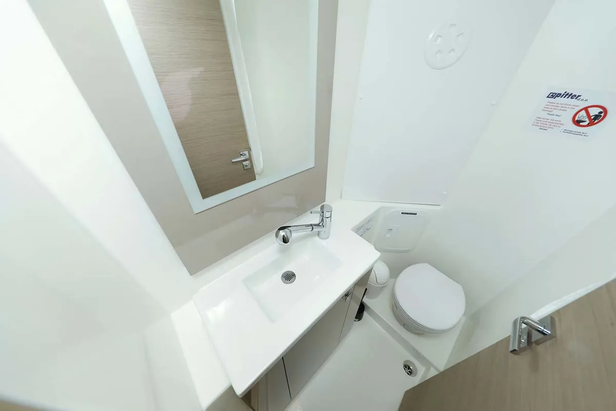 Head on Chilli, a Fountaine Pajot Isla 40 catamaran at Grad Trogir, Croatia