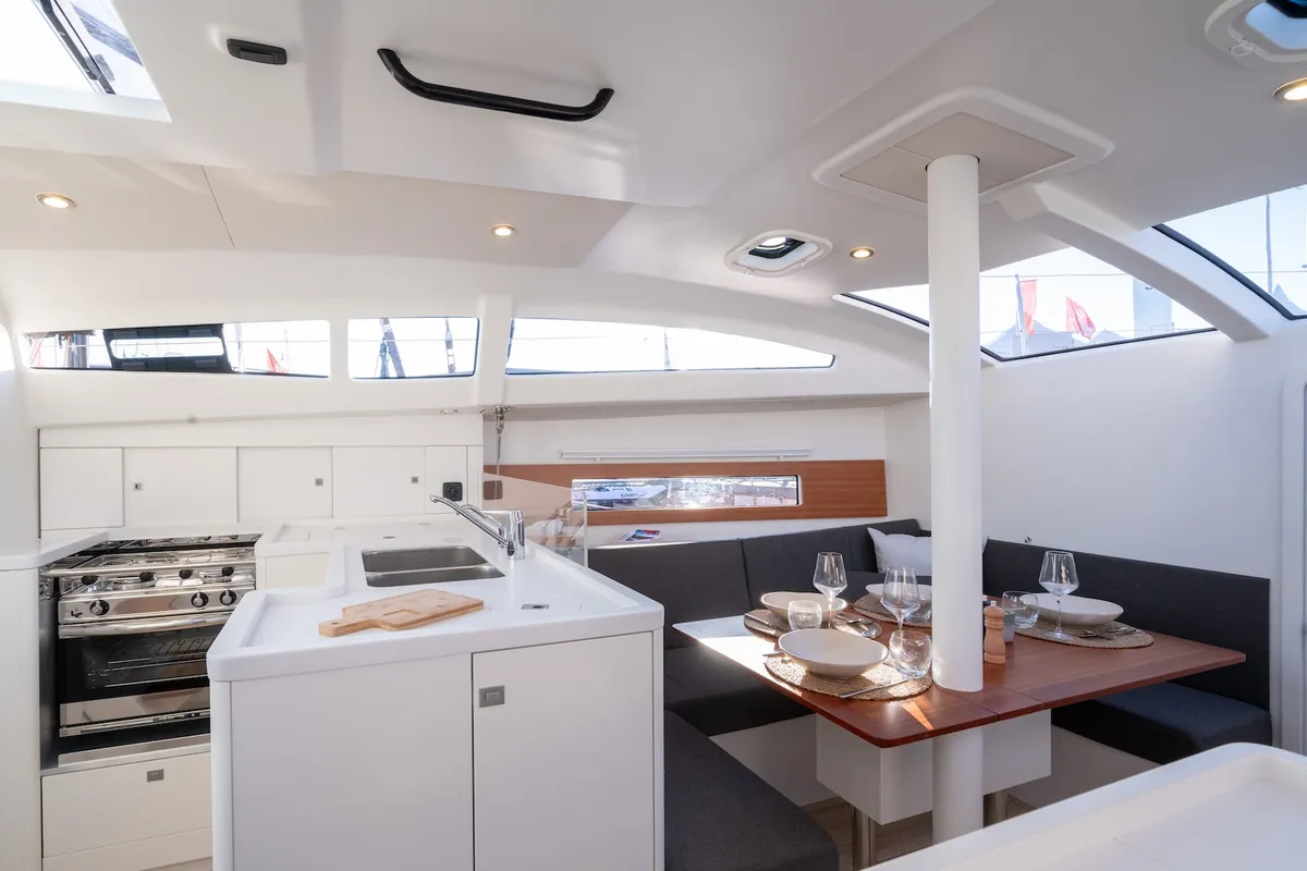 Galley of Kairos, a RM 1080 sailboat at La Trinité-sur-Mer, France