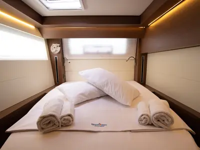 Galley of Finocchietto, a Lagoon 50 catamaran at Salerno, Italy