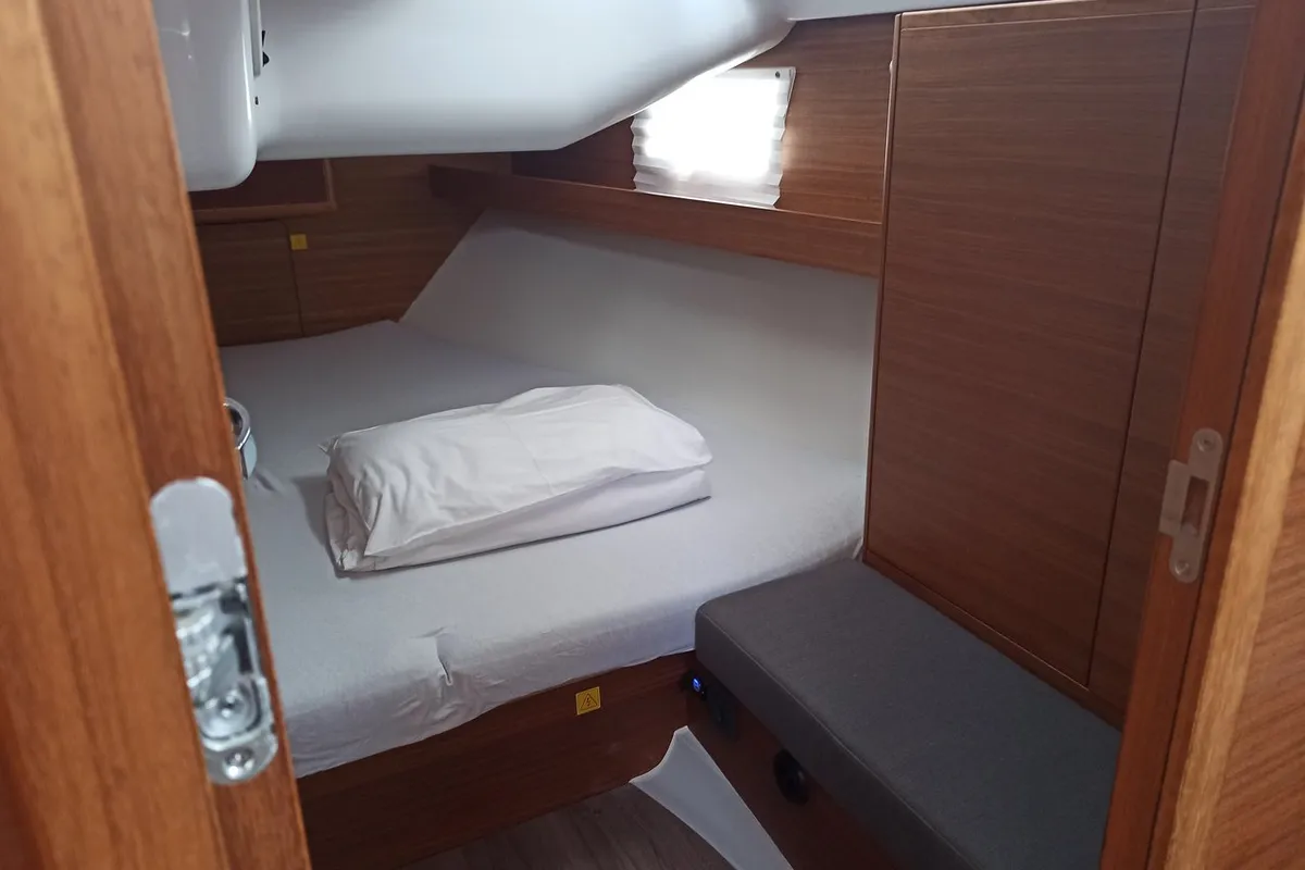 Cabin on AirTime 2, a Elan Impression 45.1 sailboat at Punat, Croatia
