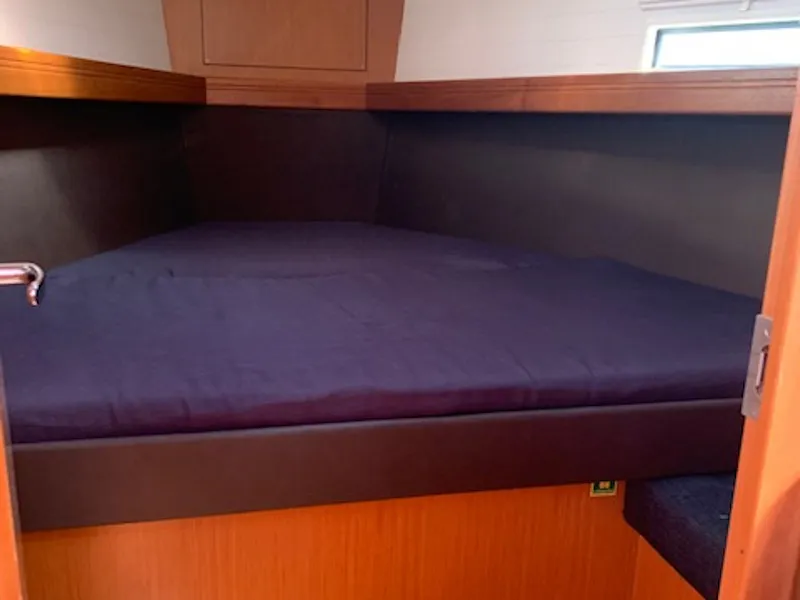 Cabin on Happy Jack, a Bavaria 37 Cruiser sailboat at Preveza, Greece