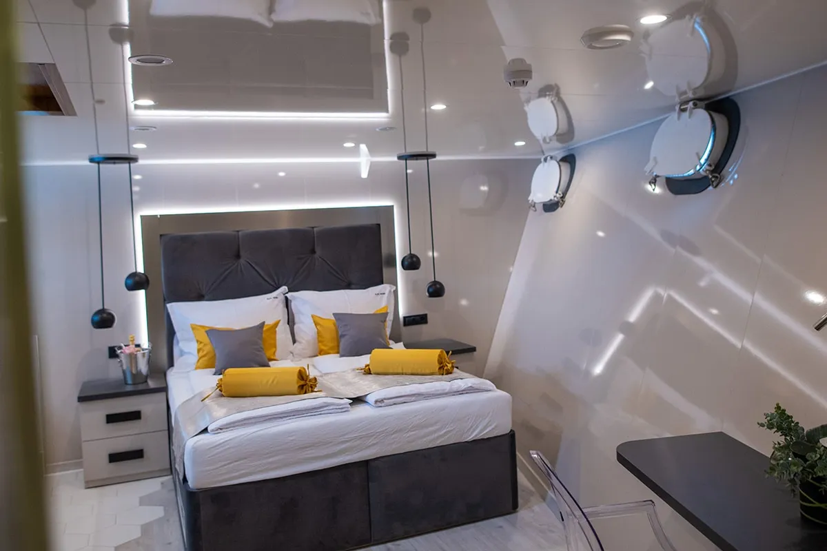 Cabin on Alfa Mario, a Gulet Motoryacht motor yacht at Split, Croatia