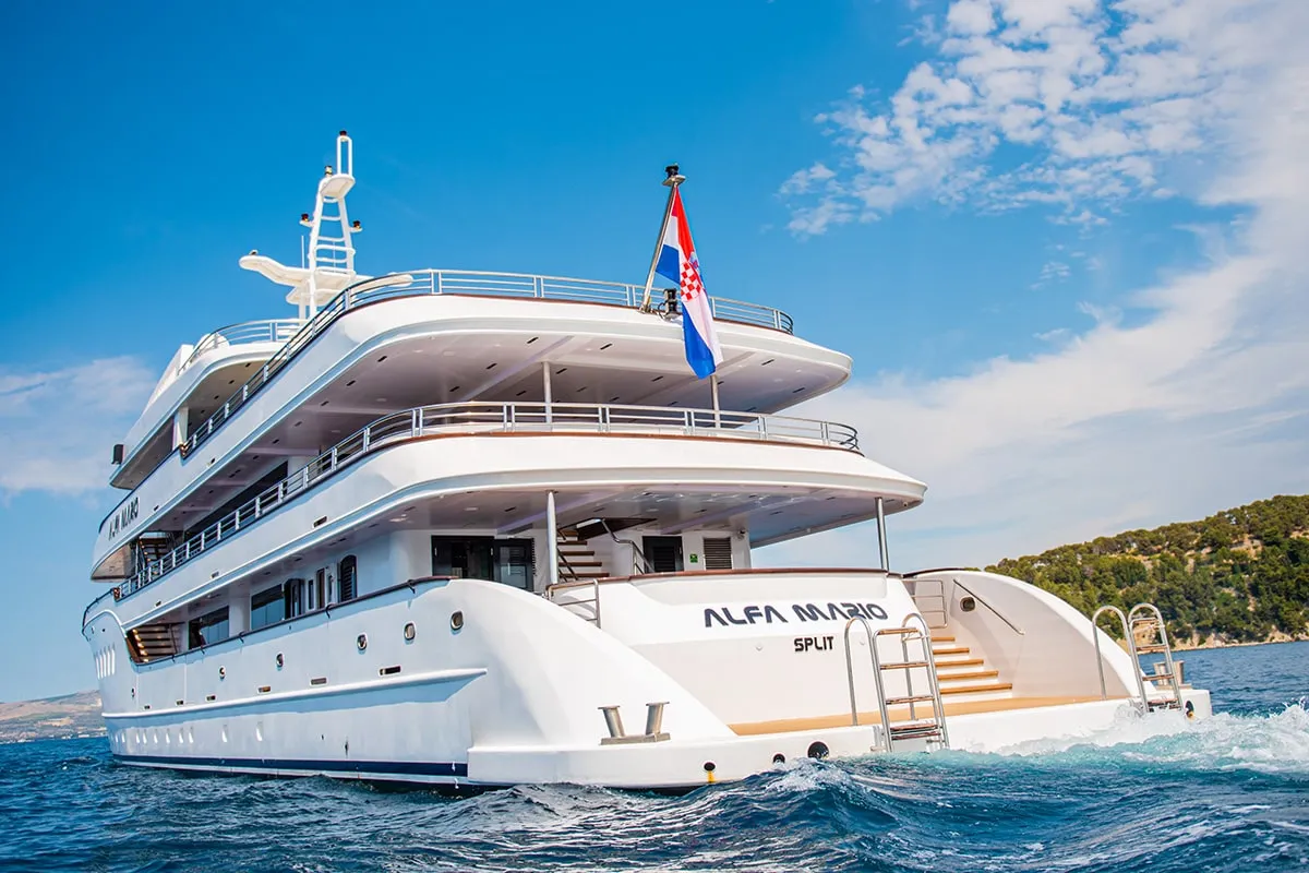 Exterior view of Alfa Mario, a Gulet Motoryacht motor yacht at Split, Croatia
