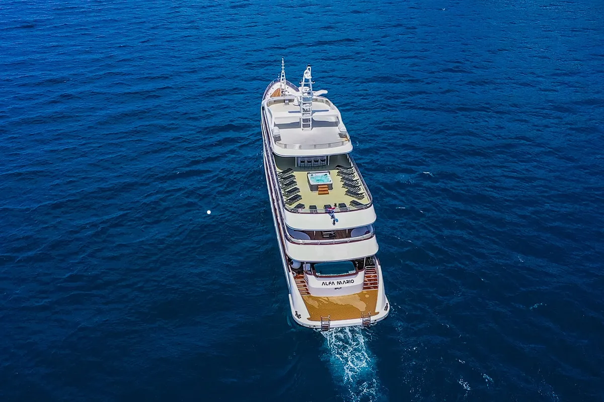 Exterior view of Alfa Mario, a Gulet Motoryacht motor yacht at Split, Croatia