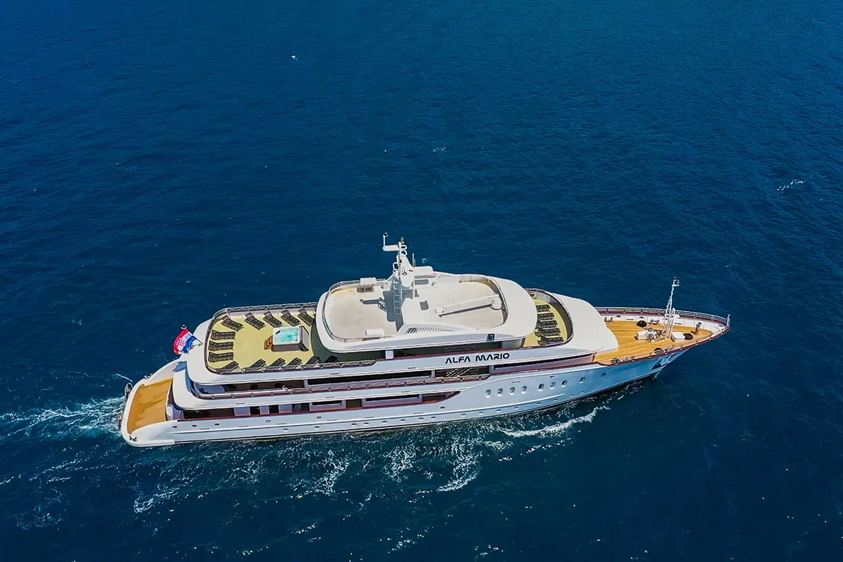 Exterior view of Alfa Mario, a Gulet Motoryacht motor yacht at Split, Croatia
