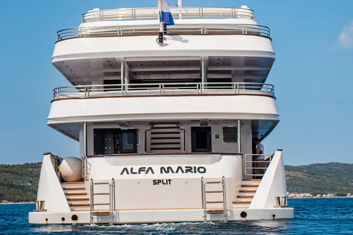 Exterior view of Alfa Mario, a Gulet Motoryacht motor yacht at Split, Croatia