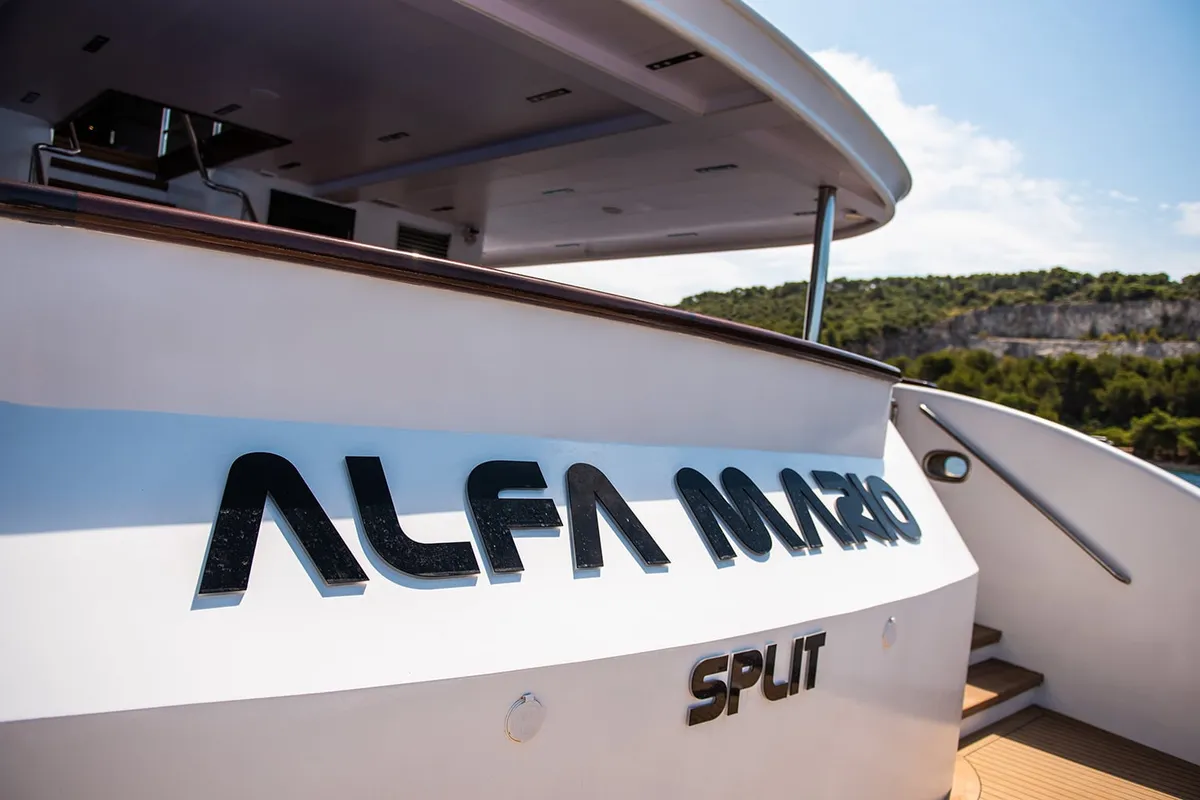 Exterior view of Alfa Mario, a Gulet Motoryacht motor yacht at Split, Croatia