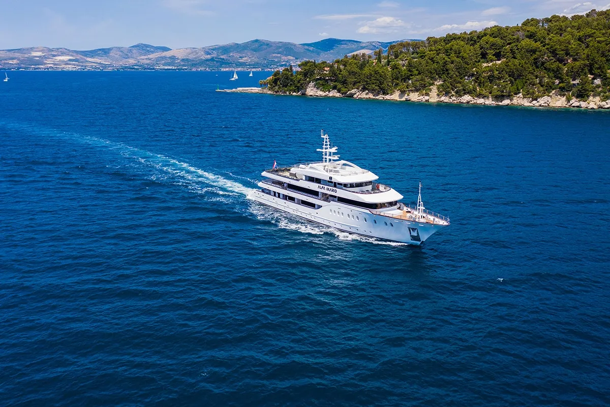 Exterior view of Alfa Mario, a Gulet Motoryacht motor yacht at Split, Croatia