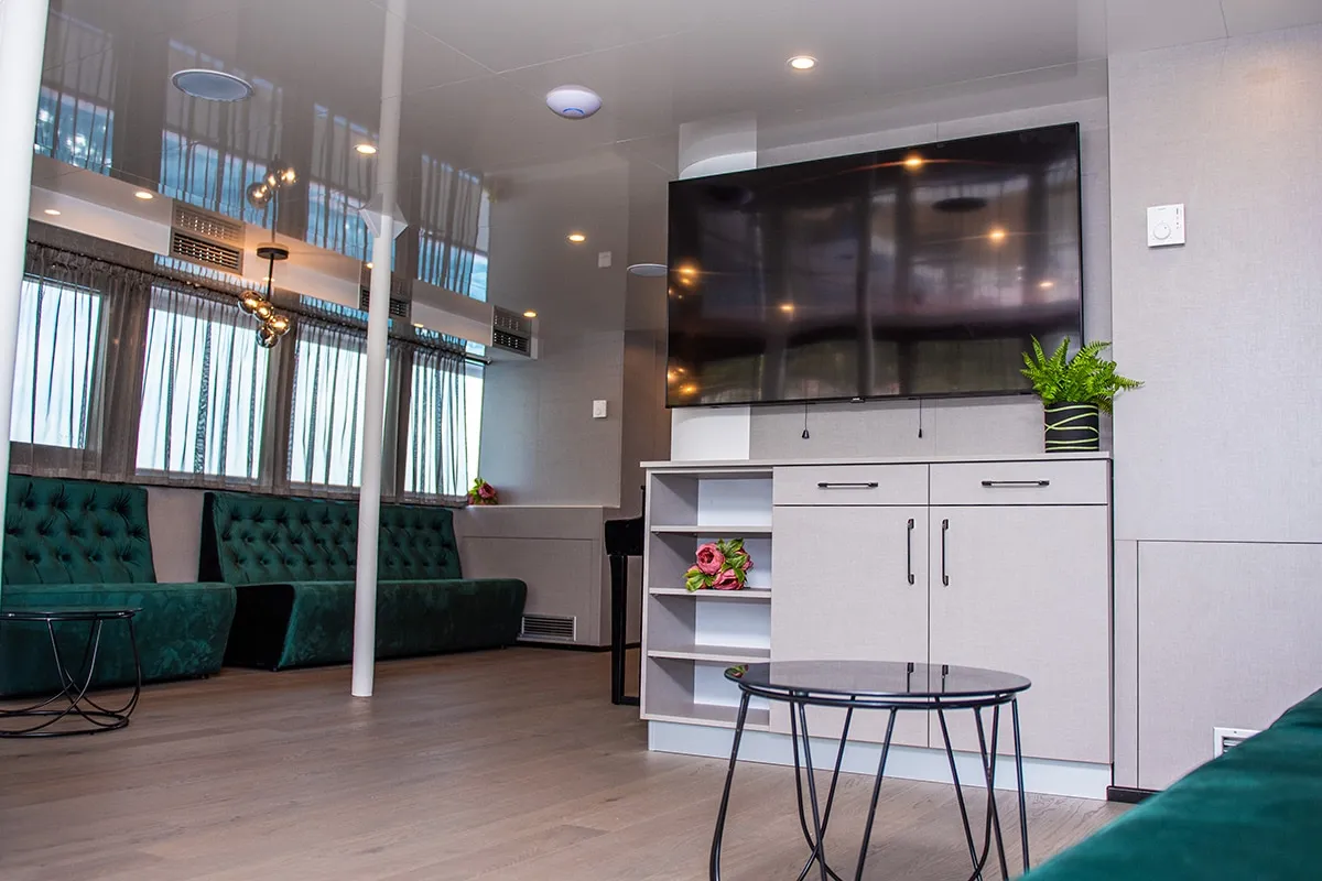 Salon of Alfa Mario, a Gulet Motoryacht motor yacht at Split, Croatia
