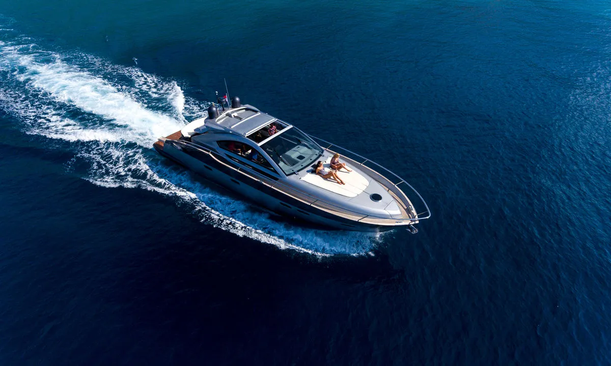 Exterior view of Premium +, a Pearl Sea 56 motorboat at Split, Croatia