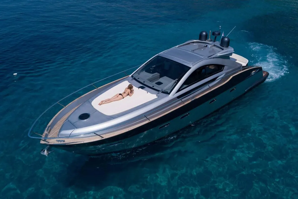 Exterior view of Premium +, a Pearl Sea 56 motorboat at Split, Croatia