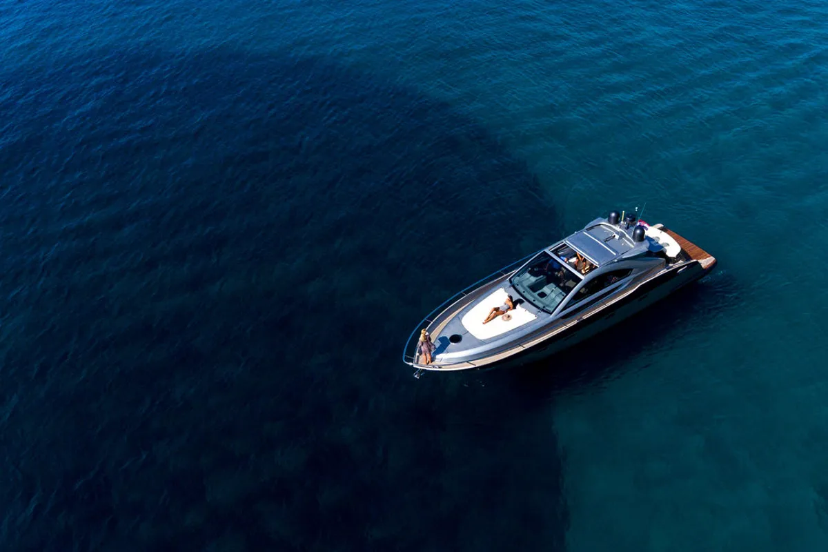Exterior view of Premium +, a Pearl Sea 56 motorboat at Split, Croatia