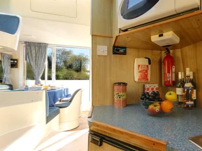 Galley of Caprice - Comfort 4, a Cygnet Caprice motorboat at Laggan, United Kingdom