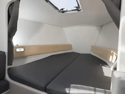 Cabin on MA AUVA, a Pogo 30 sailboat at La Trinité-sur-Mer, France