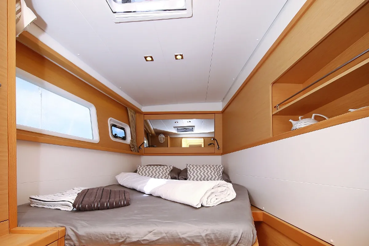 Cabin on Mantra, a Lagoon 450 F catamaran at Pirovac, Croatia