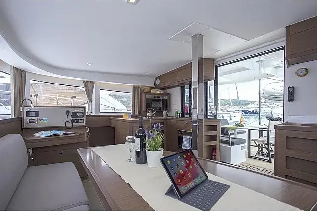Salon of Stardust, a Lagoon 42 catamaran at Grad Trogir, Croatia