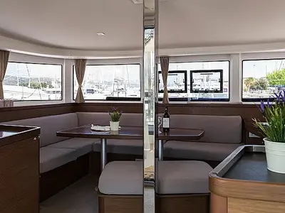 Salon of Stardust, a Lagoon 42 catamaran at Grad Trogir, Croatia