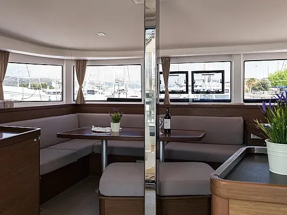 Salon of Stardust, a Lagoon 42 catamaran at Grad Trogir, Croatia