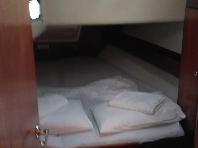 Cabin on Mesaoria, a Bavaria 44 sailboat at Rhodes, Greece