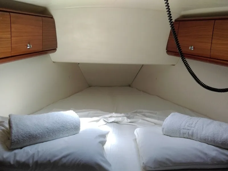 Cabin on Mesaoria, a Bavaria 44 sailboat at Rhodes, Greece