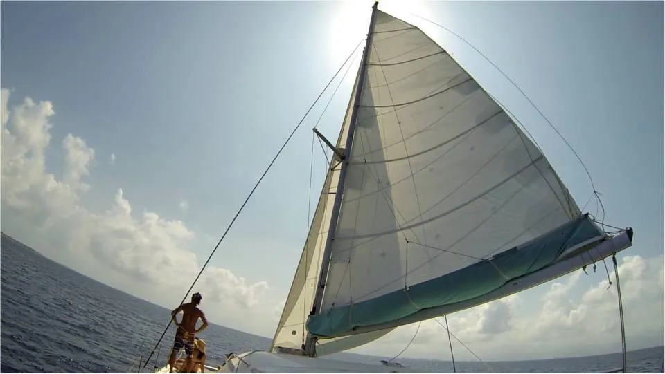 Deck of Ti Kay, a Nautitech 40 Open catamaran at Narganá, Panama
