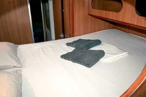 Cabin on Ti Kay, a Nautitech 40 Open catamaran at Narganá, Panama