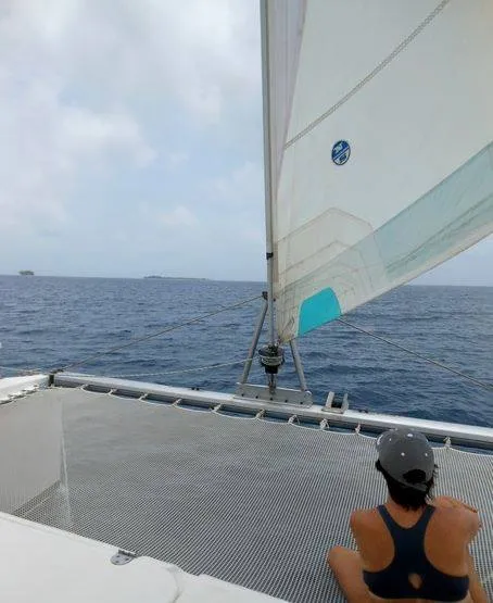 Deck of Ti Kay, a Nautitech 40 Open catamaran at Narganá, Panama