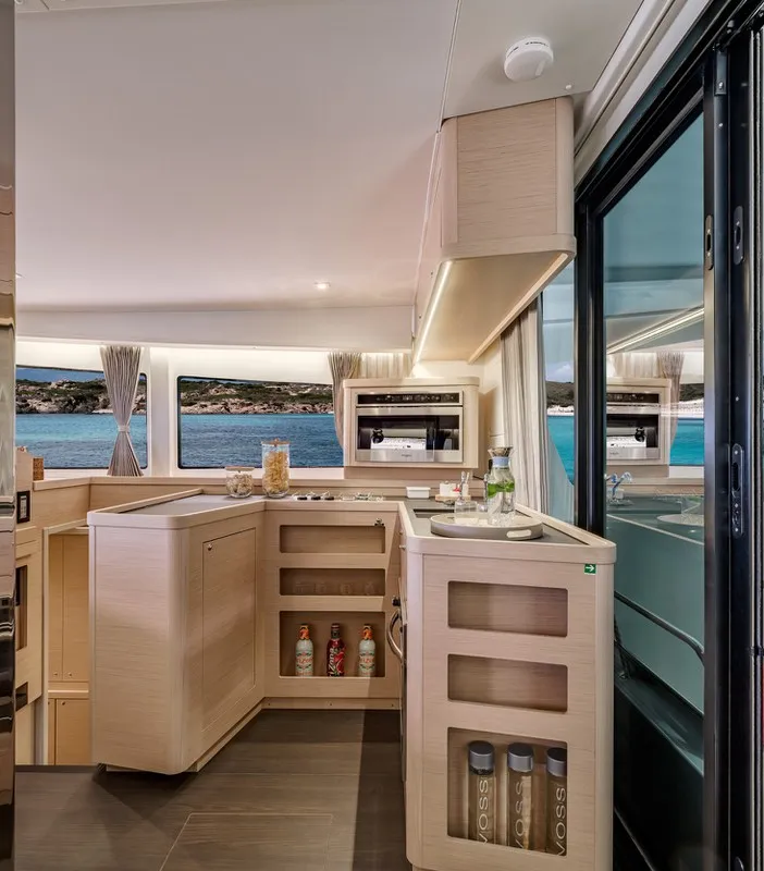 Galley of Mario Bros, a Lagoon 42 catamaran at Seget Donji, Croatia