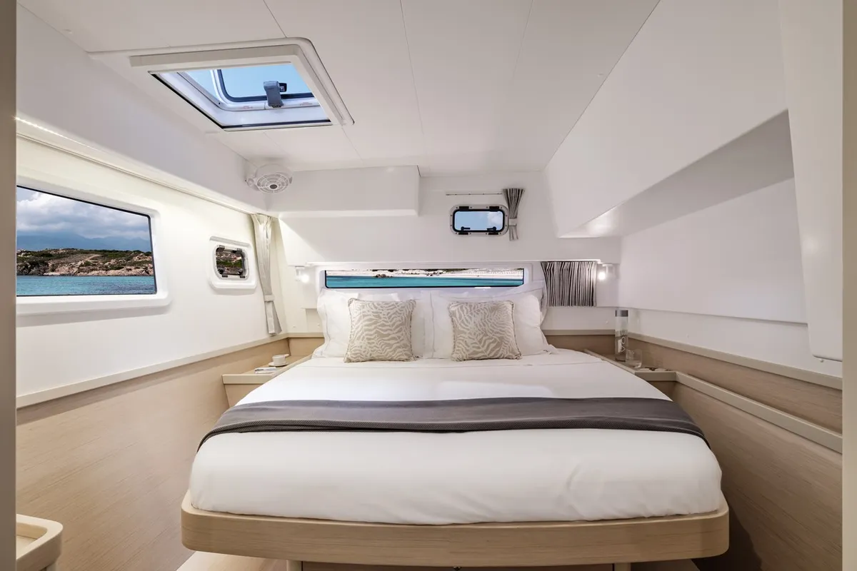 Cabin on Mario Bros, a Lagoon 42 catamaran at Seget Donji, Croatia