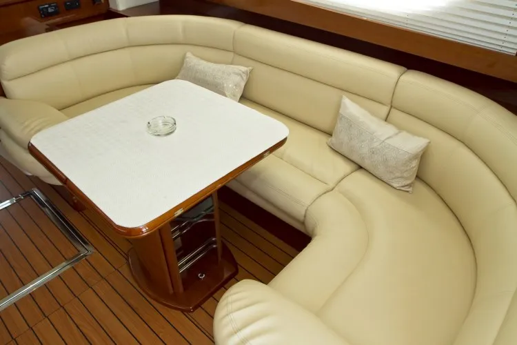 Salon of George's, a Prestige 46 Fly motorboat at Primošten, Croatia