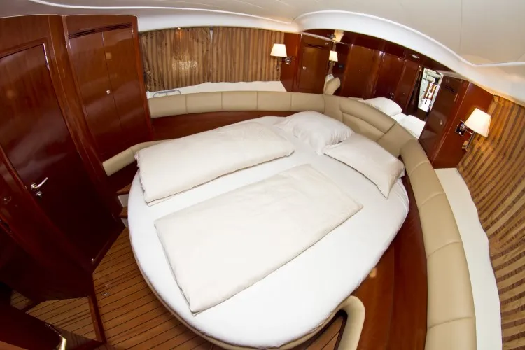 Cabin on George's, a Prestige 46 Fly motorboat at Primošten, Croatia
