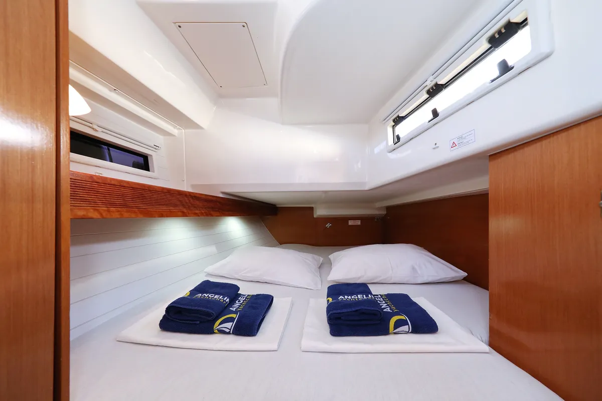 Cabin on Silver Arrow, a Bavaria Cruiser 40 S sailboat at Grad Biograd na Moru, Croatia