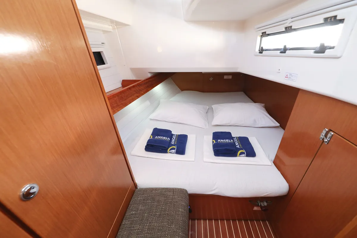 Cabin on Silver Arrow, a Bavaria Cruiser 40 S sailboat at Grad Biograd na Moru, Croatia