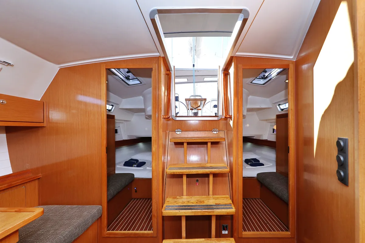 Salon of Silver Arrow, a Bavaria Cruiser 40 S sailboat at Grad Biograd na Moru, Croatia