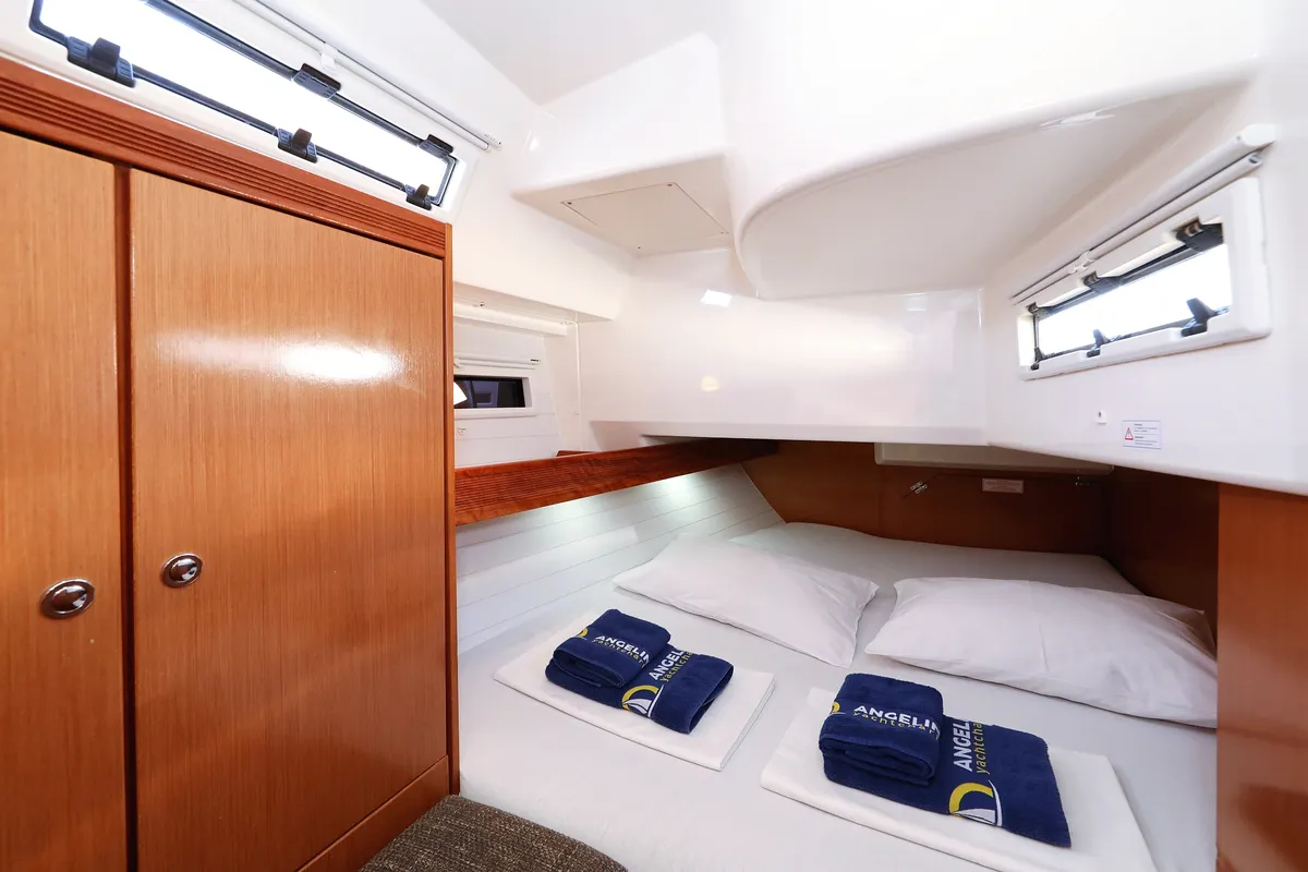 Cabin on Silver Arrow, a Bavaria Cruiser 40 S sailboat at Grad Biograd na Moru, Croatia