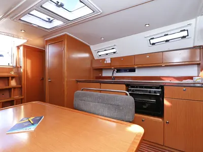 Galley of Silver Arrow, a Bavaria Cruiser 40 S sailboat at Grad Biograd na Moru, Croatia