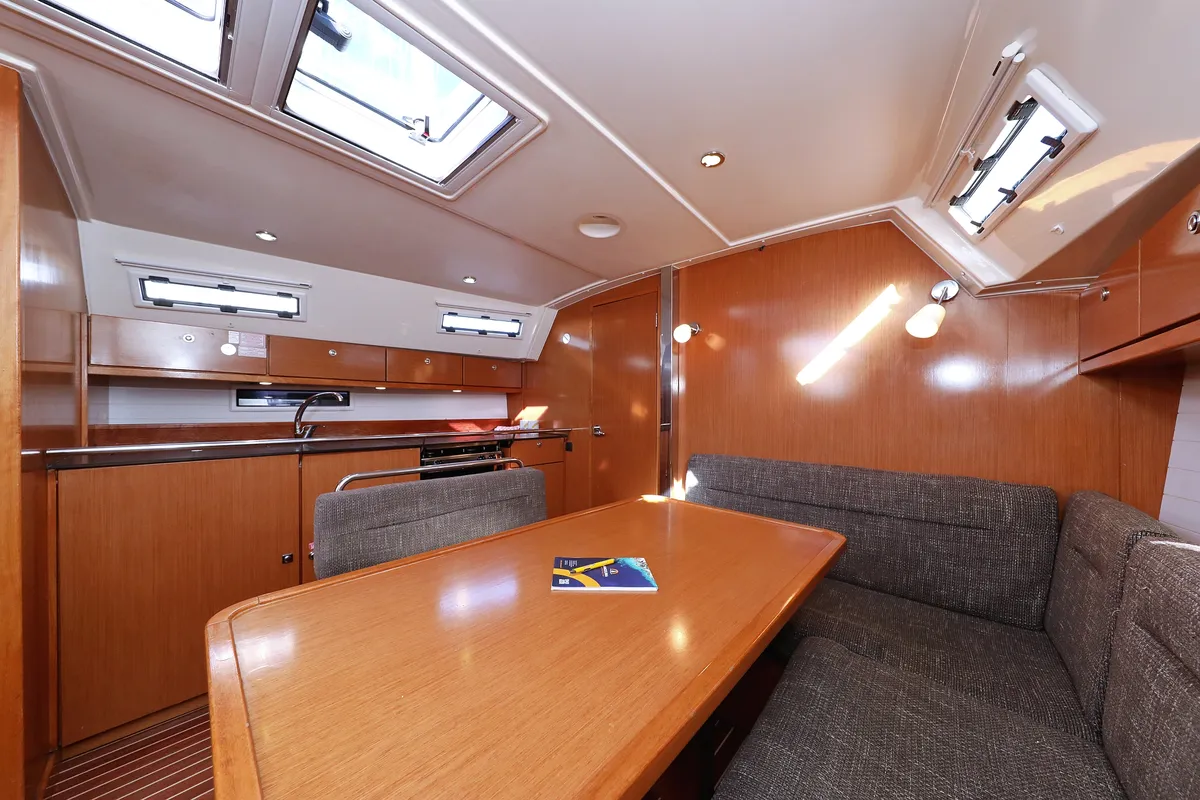 Salon of Silver Arrow, a Bavaria Cruiser 40 S sailboat at Grad Biograd na Moru, Croatia