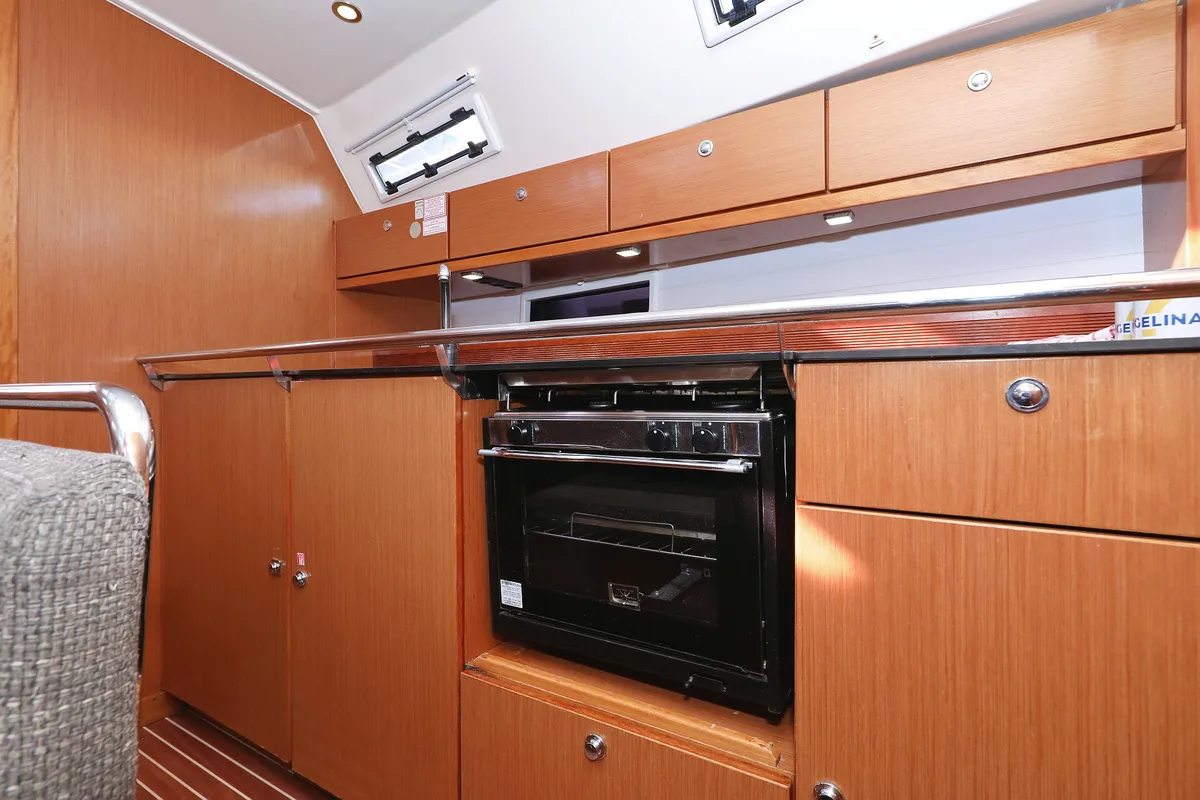 Galley of Silver Arrow, a Bavaria Cruiser 40 S sailboat at Grad Biograd na Moru, Croatia