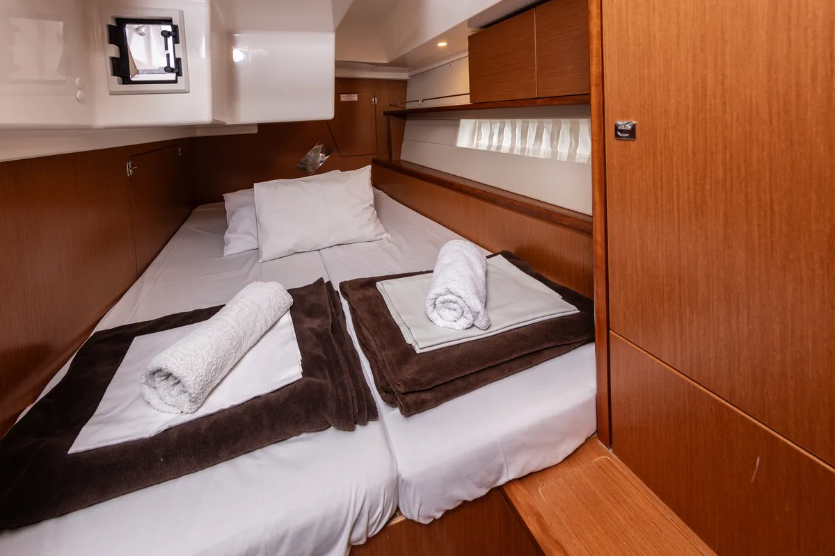 Cabin on Silver I, a Bavaria C45 sailboat at Municipal Unit of Palairos, Greece