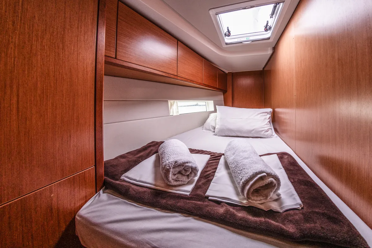 Cabin on Silver I, a Bavaria C45 sailboat at Municipal Unit of Palairos, Greece