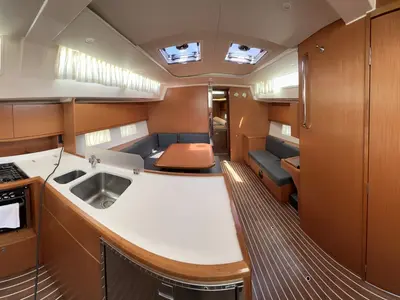 Galley of Silver I, a Bavaria C45 sailboat at Municipal Unit of Palairos, Greece