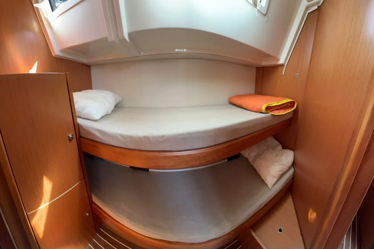 Cabin on Silver I, a Bavaria C45 sailboat at Municipal Unit of Palairos, Greece