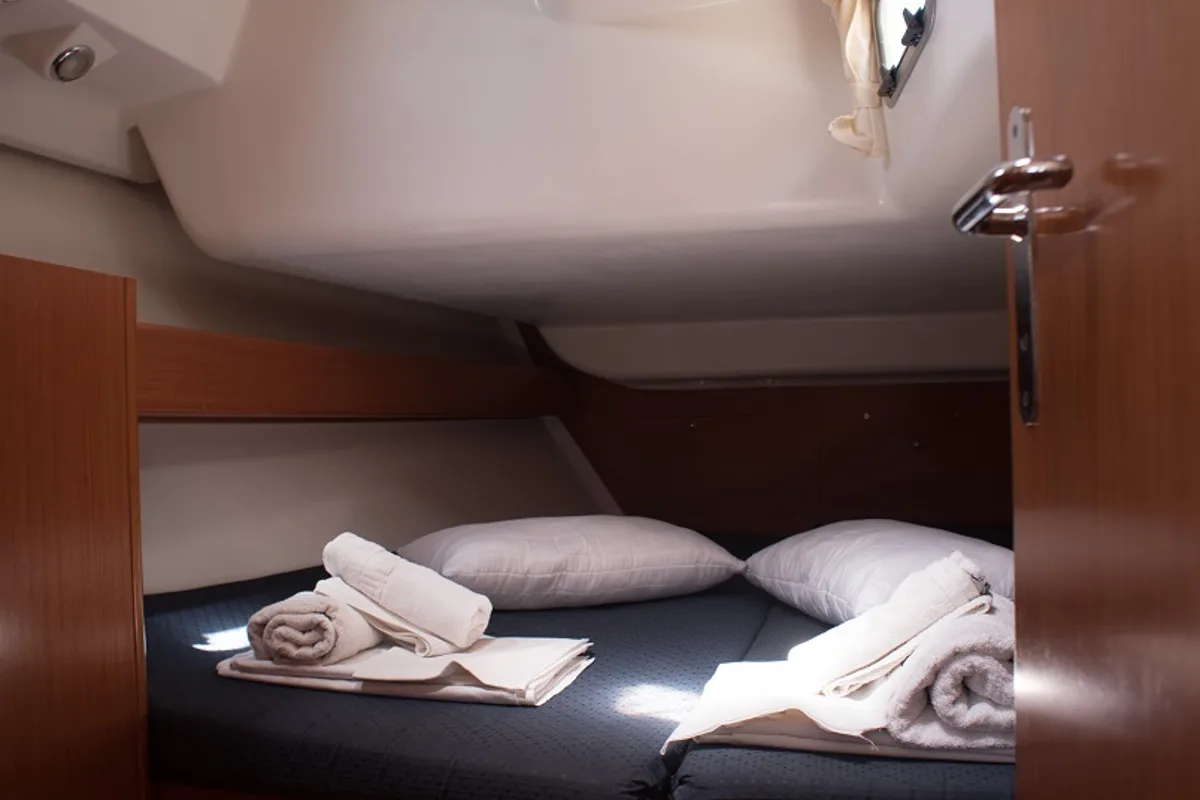 Cabin on GEORGE'S, a Beneteau Cyclades 43.4 sailboat at Municipal Unit of Lefkada, Greece