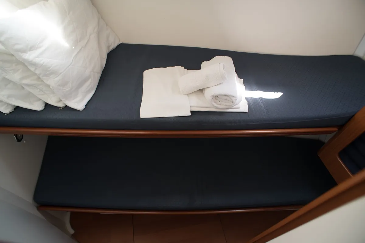 Cabin on GEORGE'S, a Beneteau Cyclades 43.4 sailboat at Municipal Unit of Lefkada, Greece