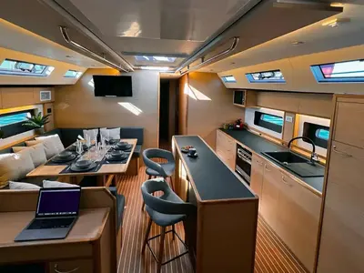 Galley of Marcus D&D Kufner 57, a D&D Kufner 57 sailboat at Trogir, Croatia