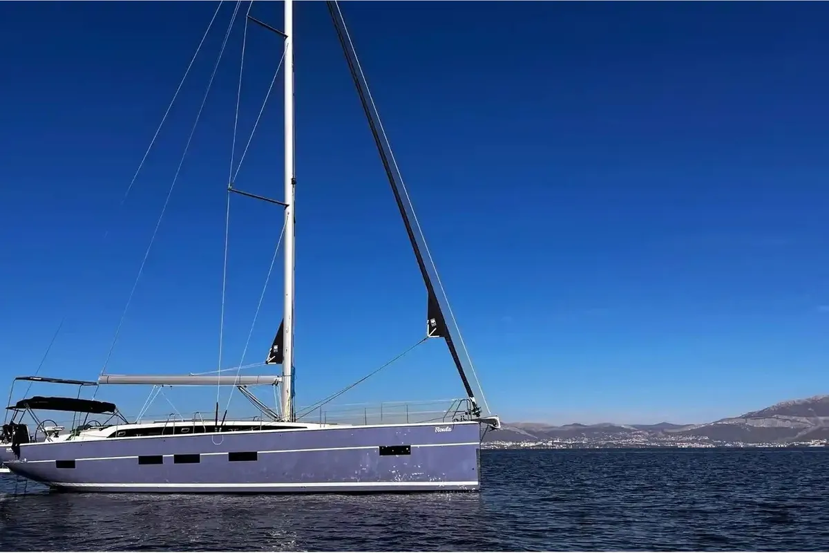 Exterior view of Marcus D&D Kufner 57, a D&D Kufner 57 sailboat at Trogir, Croatia