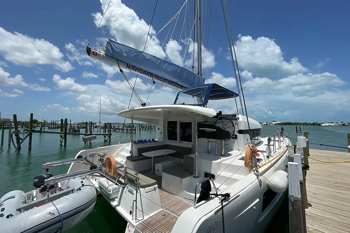 Miss Divine, a Lagoon 40 catamaran at Road Town, British Virgin Islands