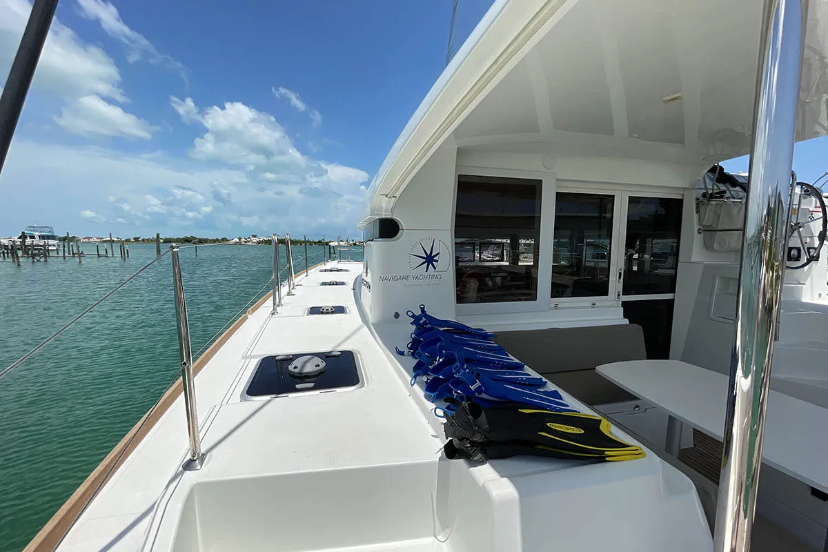 Miss Divine, a Lagoon 40 catamaran at Road Town, British Virgin Islands